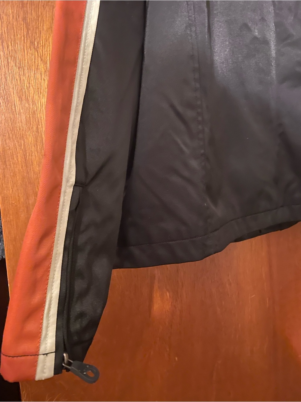 Harley-Davidson Black Jacket with Orange and Cream Accents - Picture 7 of 7